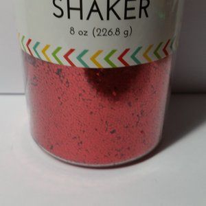 Glitter Shaker 8oz Red